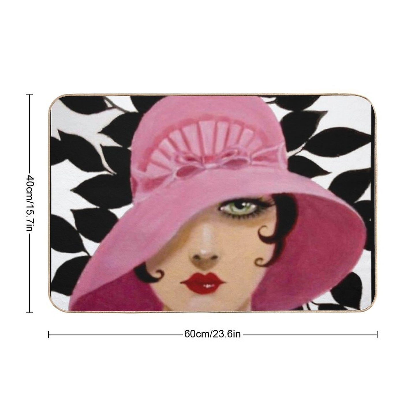 FLAPPER  Vintage 1932 Beautiful Fashion Magazine Advertising Print Durable Bath Mat