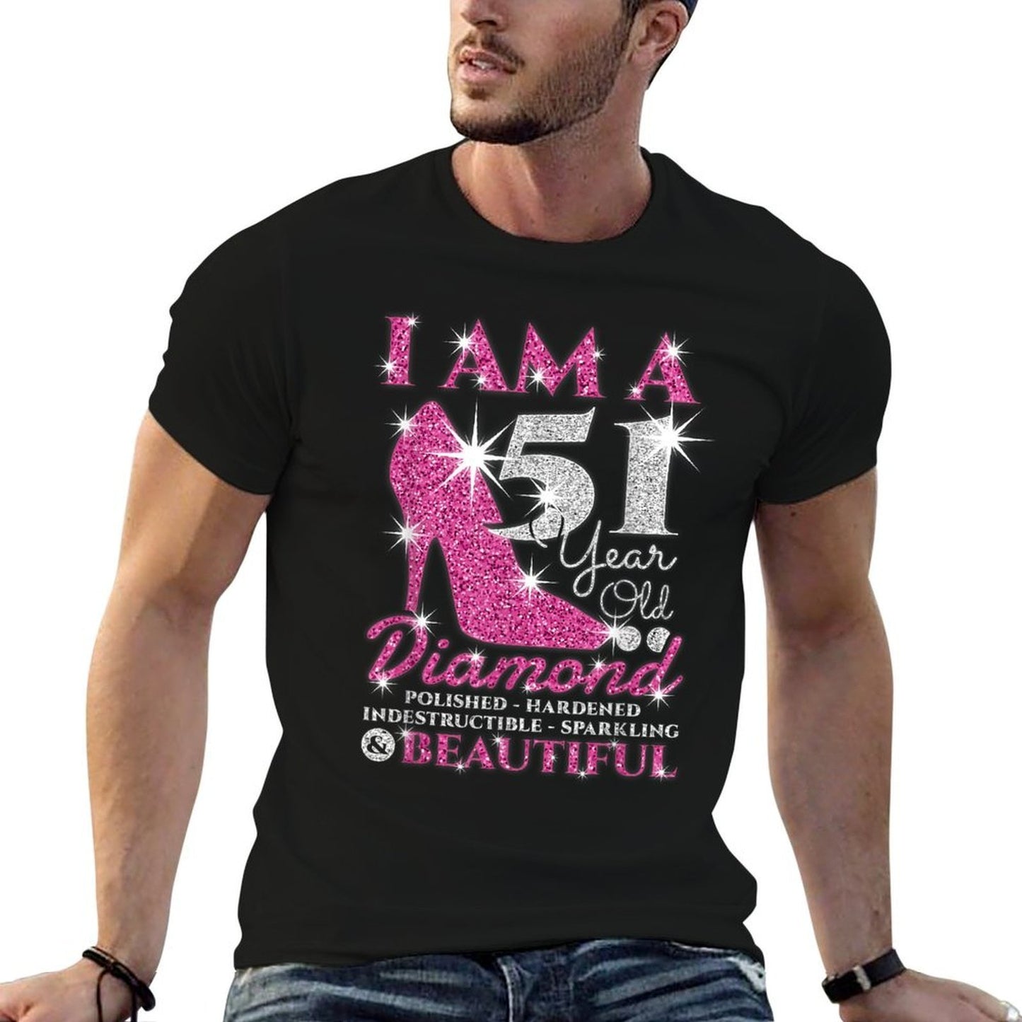 I Am A 51 Year Old Diamond, Womens 51st Birthday  Classic T-Shirt