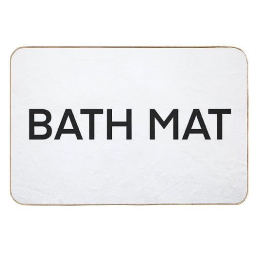Self Aware Humorous Bath Mat That Teaches You English  Slip-Resistant Bath Mat