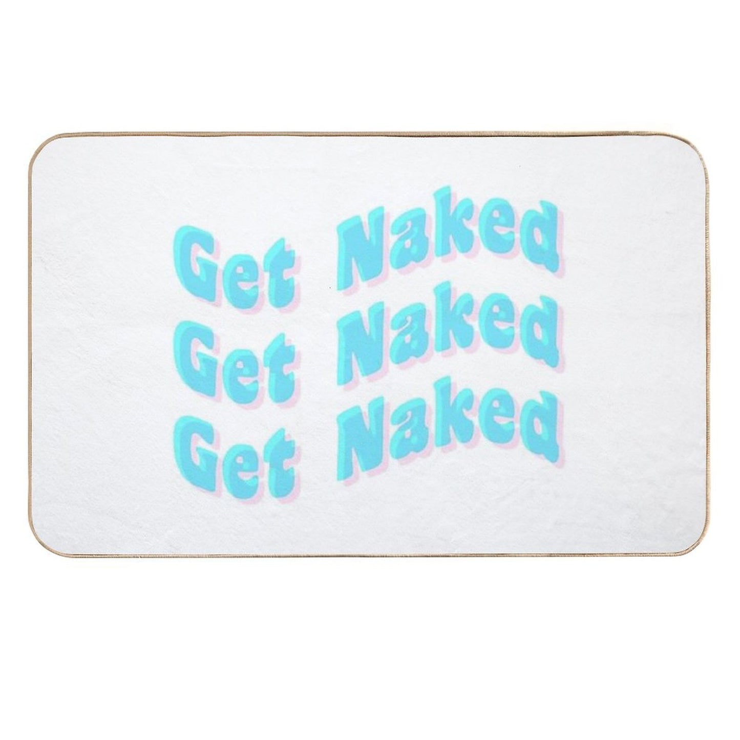 Get Naked - Blue And Pink  Long-Lasting Bath Mat