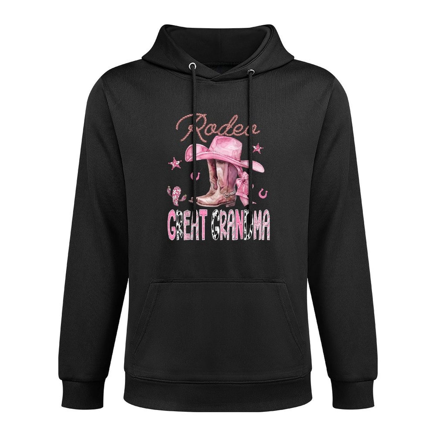 Rodeo Great Grandma Pink Boots Coquette CowGirl Birthday Machine Washable Hoodie