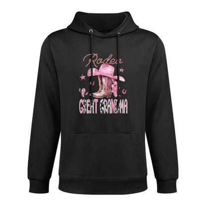 Rodeo Great Grandma Pink Boots Coquette CowGirl Birthday Machine Washable Hoodie