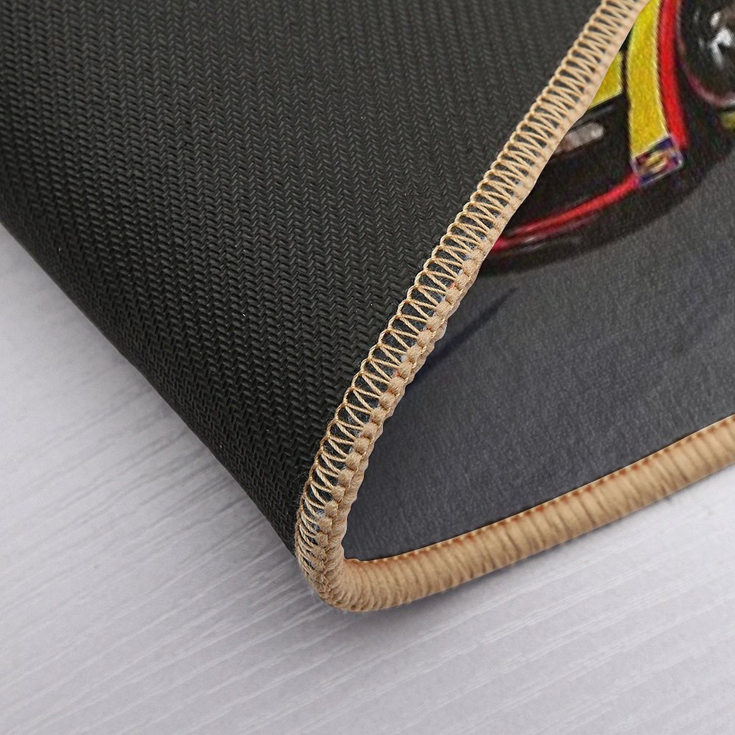 Joey Logano Racing His 2023 Nascar Racecar from Above  Slip-Resistant Bath Mat