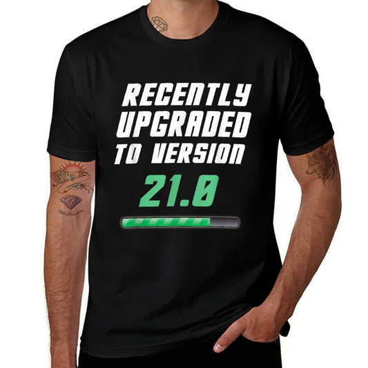 21st Birthday Geek Version 21.0 Bday Gift  Vintage-inspired T-Shirt