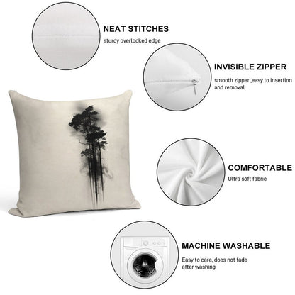 Enchanted Forest Soft Warmth Comfort Throw Pillow