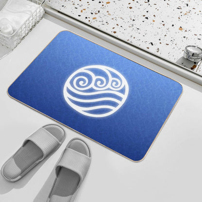 Avatar Water Bending Element Symbol  Eco-Friendly Bath Mat
