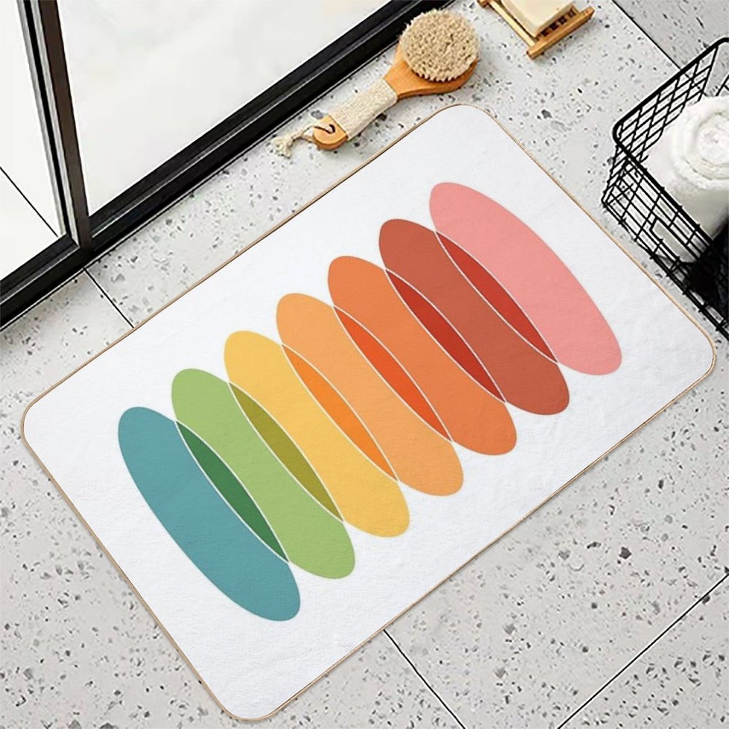 Chromatic Horizontal  High-Traffic Bath Mat