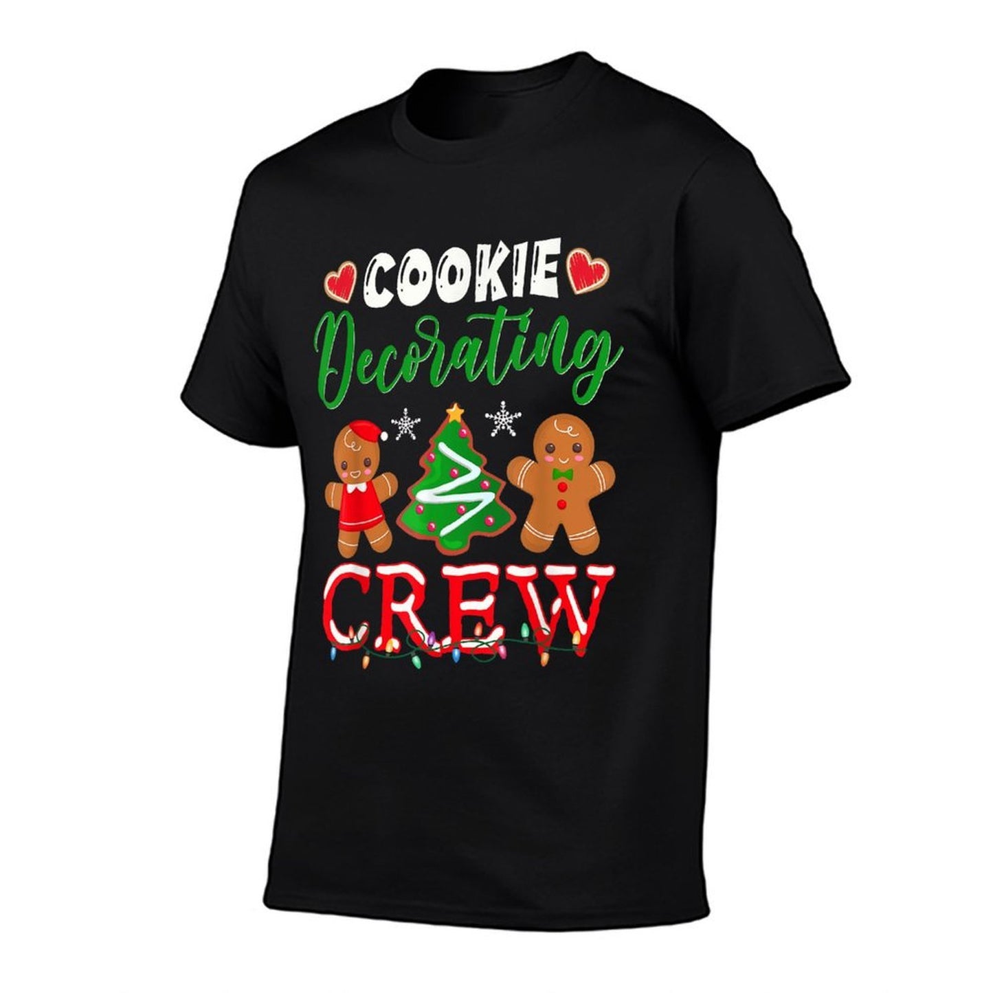 Cookie Decorating Crew Christmas Baker  Oversized Silhouette T-Shirt