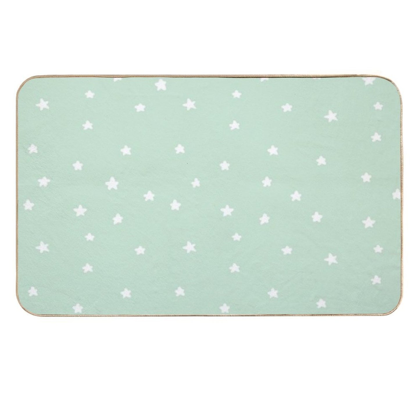 Green Stars  Pet-Safe Bath Mat