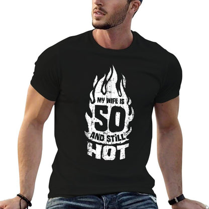 My Wife Is 50 And Still Hot 50th Birthday  Trendy Pattern T-Shirt