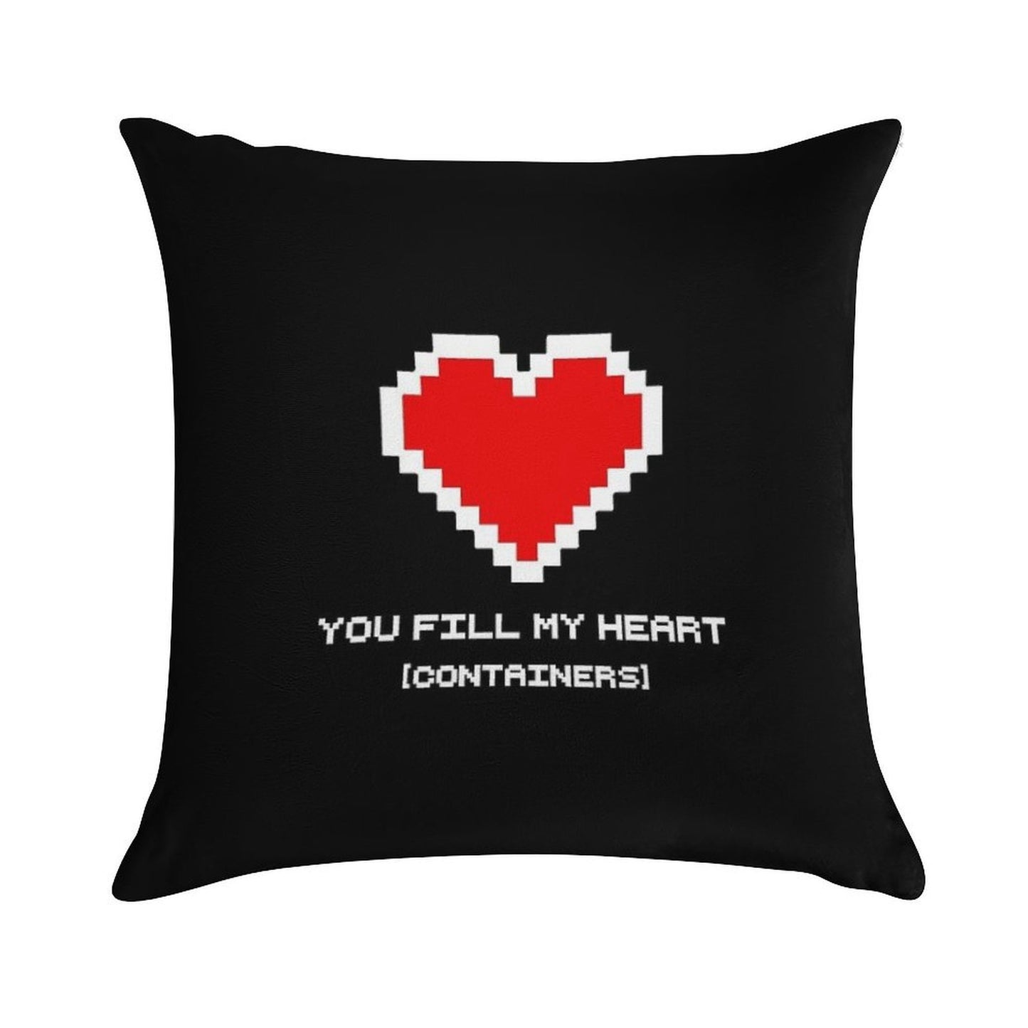 You Fill My Heart (Containers) Soft Home Decor Throw Pillow