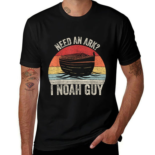 Catch Some Rays Retro Need An Ark I Noah Guy Christian Gifts Pun Funny  Tagless Design T-Shirt