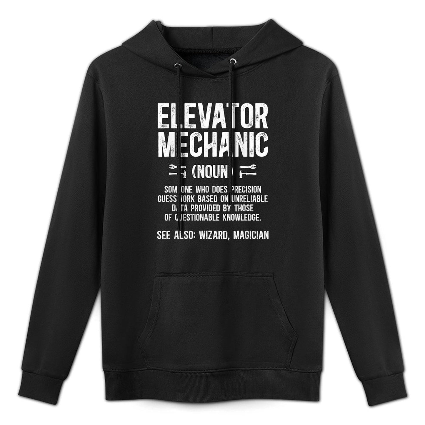 Elevator Mechanic Definition Elevator Mechanics Durable Construction Hoodie