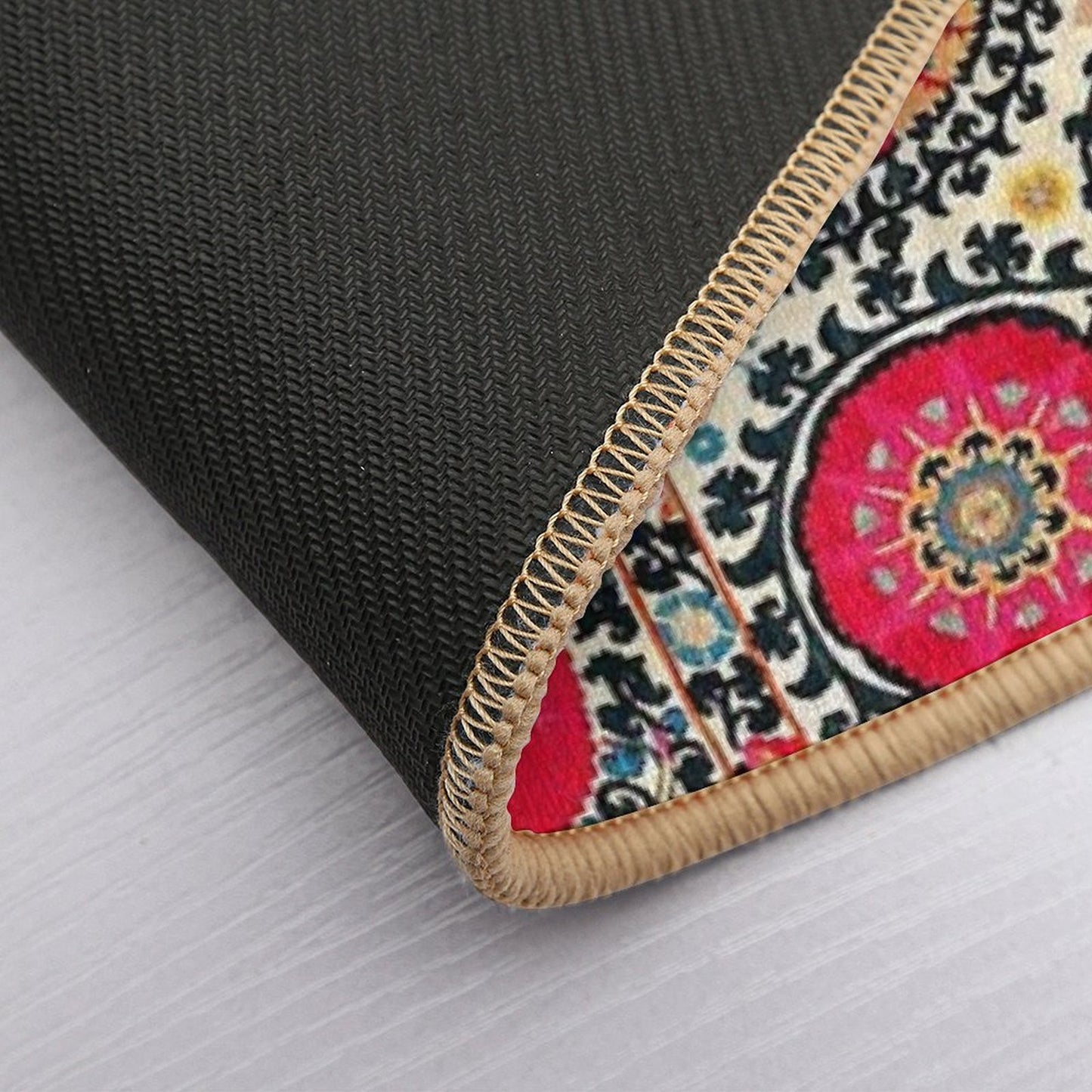 Shakhrisyabz Suzani Uzbek Embroidery Print  Versatile Bath Mat