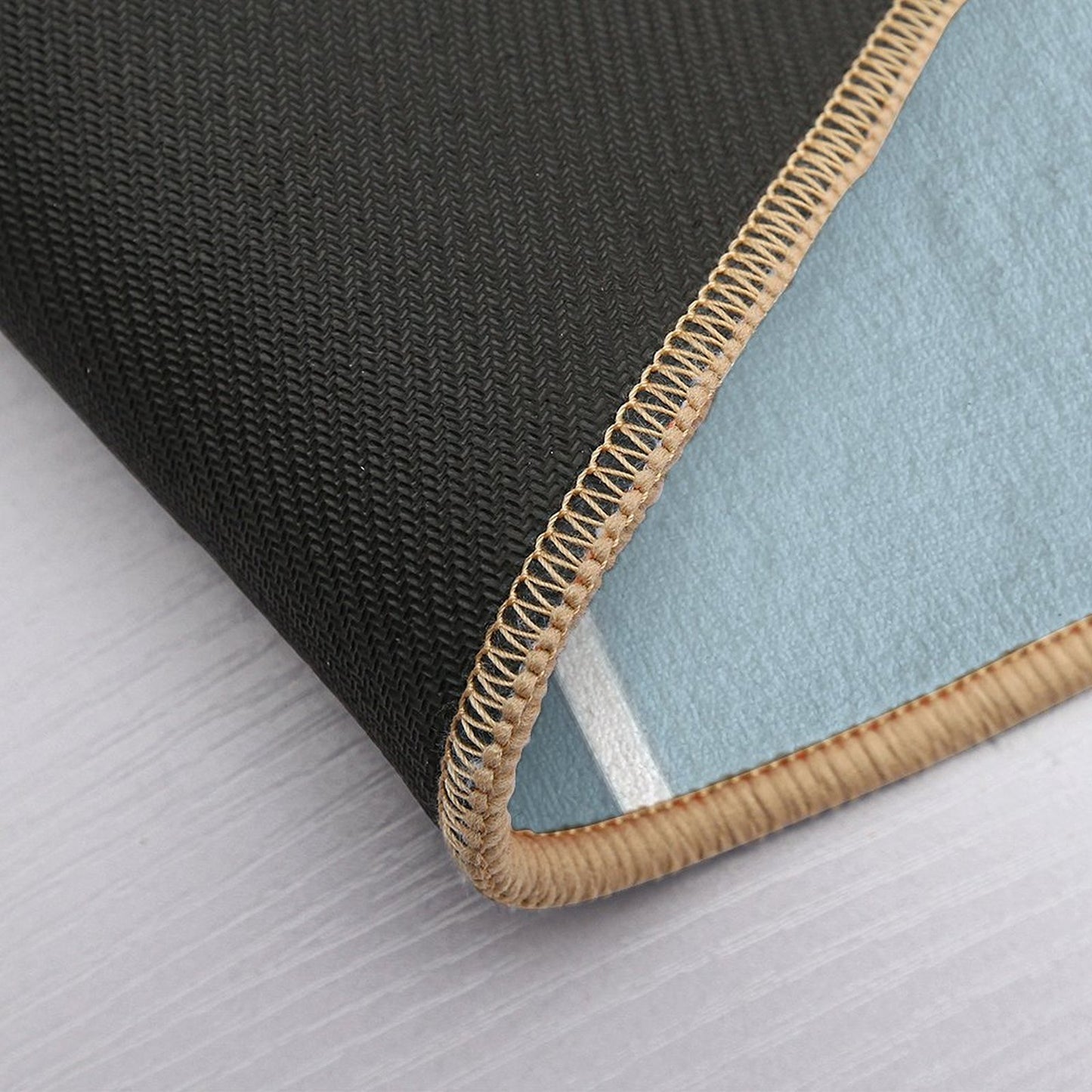 Blue And Pink Retro Style Design  Odorless Bath Mat