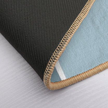 Blue And Pink Retro Style Design  Odorless Bath Mat