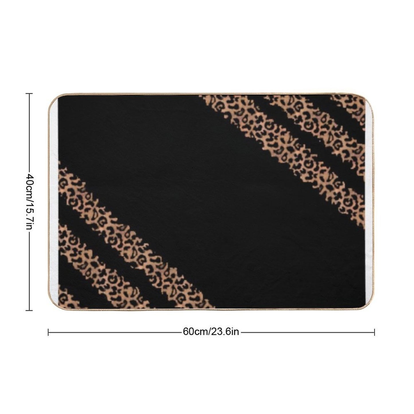 Leopard Pattern  High-Traffic Bath Mat