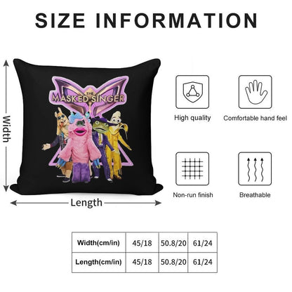 Awesome First Day The Masked Singer Merch Itv Masked Singer Awesome Since Soft Fade-Resistant Throw Pillow