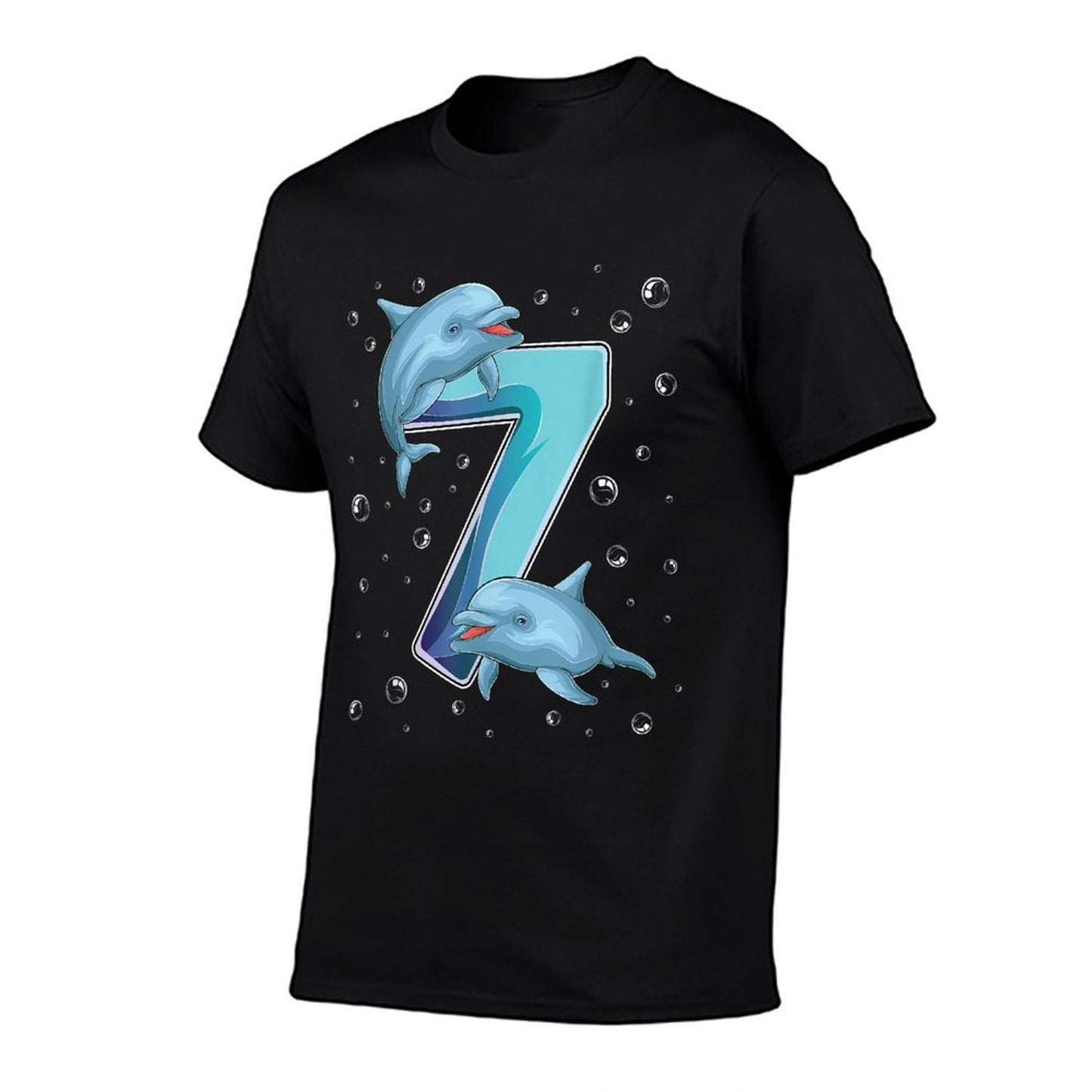 7 Year Old Dolphin 7th Birthday Girl Party Dolphin Lover  Versatile T-Shirt