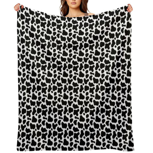SEAMLESS PATTERNS BLACK-WHITE MOOD SIMPLE TIME Eco-conscious Throw Blanket