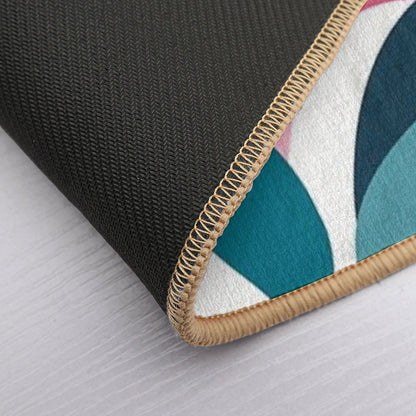 Color Pallete Organic Abstract Art Minimalist  Versatile Bath Mat