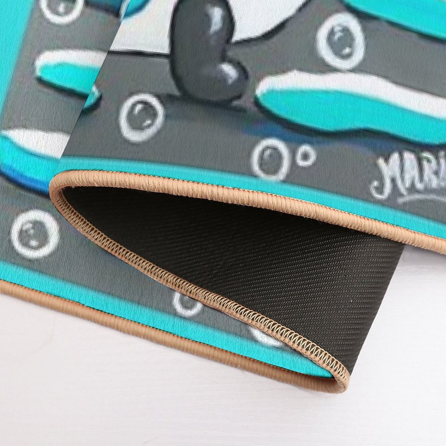 Baby Sheep Take A Bath  Fade-Resistant Bath Mat