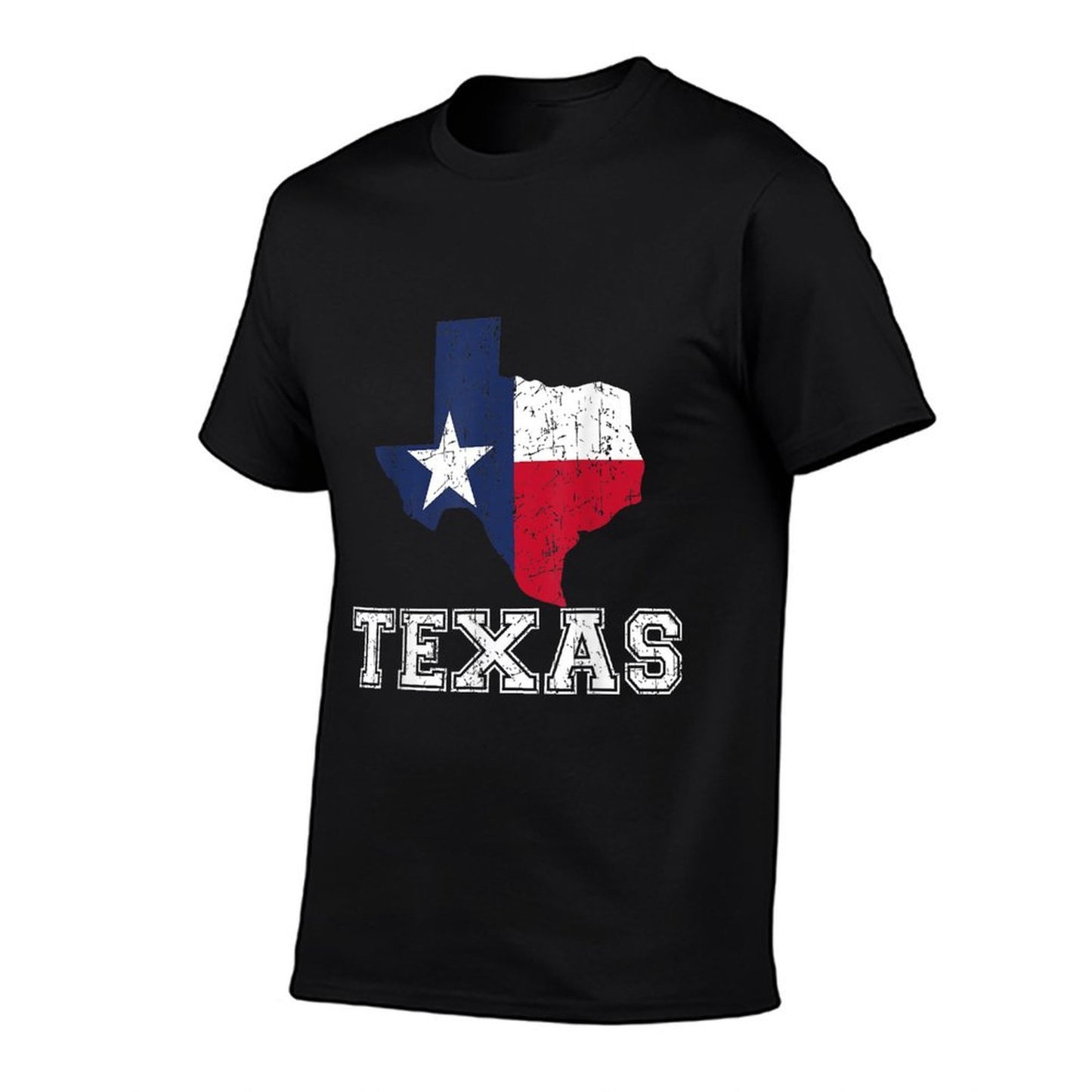Texas Proud Texan Patriot American USA Flag Vintage Map  Tagless Design T-Shirt