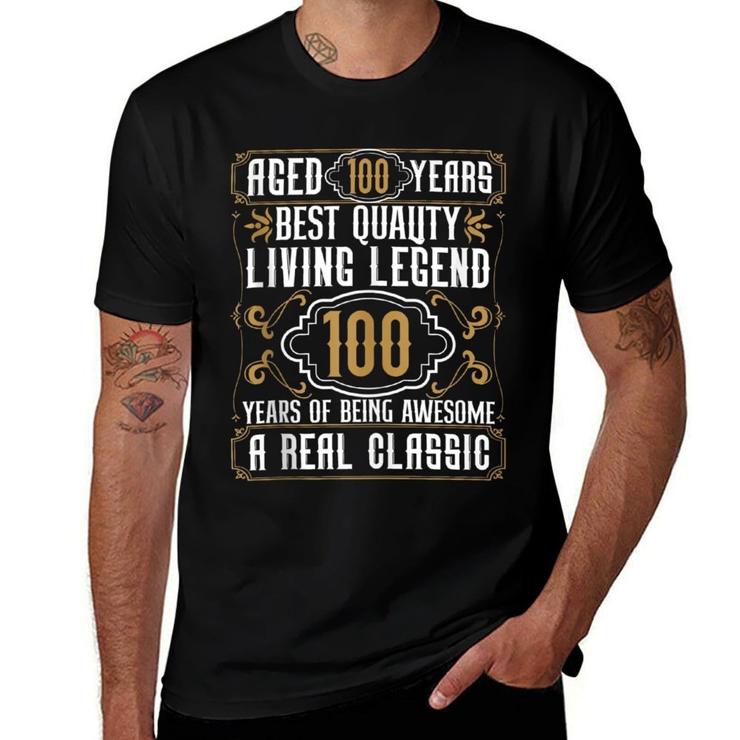 Vintage 100th Birthday Apparel- Mens 100th Birthday  Eco-friendly Material T-Shirt