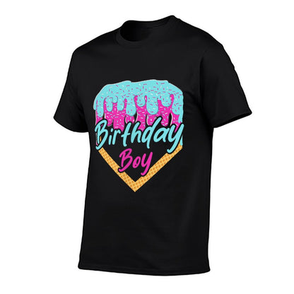 Baseball 10 Year Old Ice Cream Drip 10th Birthday Boy 10  Graphic-printed T-Shirt