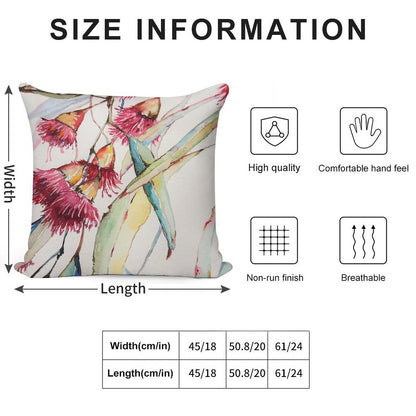 Gum Tree Watercolour Soft Ultra-Soft Texture Throw Pillow