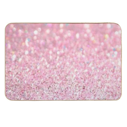 Print of Pink Glitter - ONLY, Not Reflective  Pet-Safe Bath Mat
