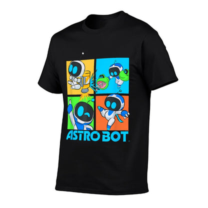 Astro Bot Rescue Mission Fighting Pose Video Game Fade-proof Color T-Shirt