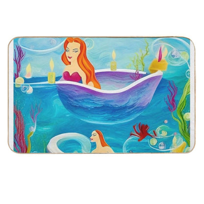 Mermaid Bath Time  Long-Lasting Bath Mat