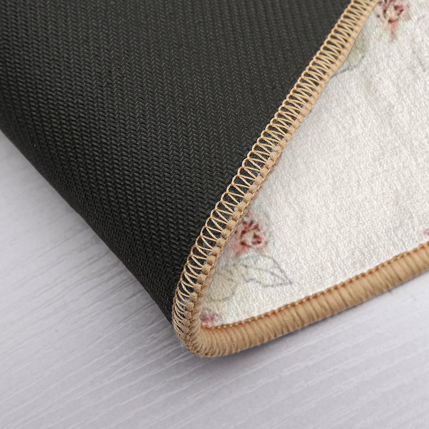 Watercolor Flower Print Design  Multi-Purpose Bath Mat