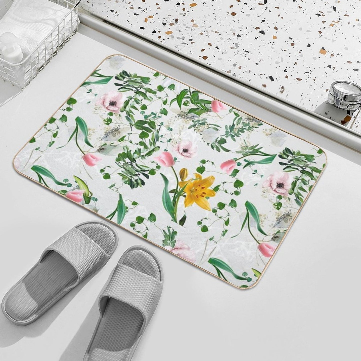 Pattern 363  Fade-Resistant Bath Mat