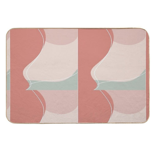Positive And Happy  Repositionable Bath Mat