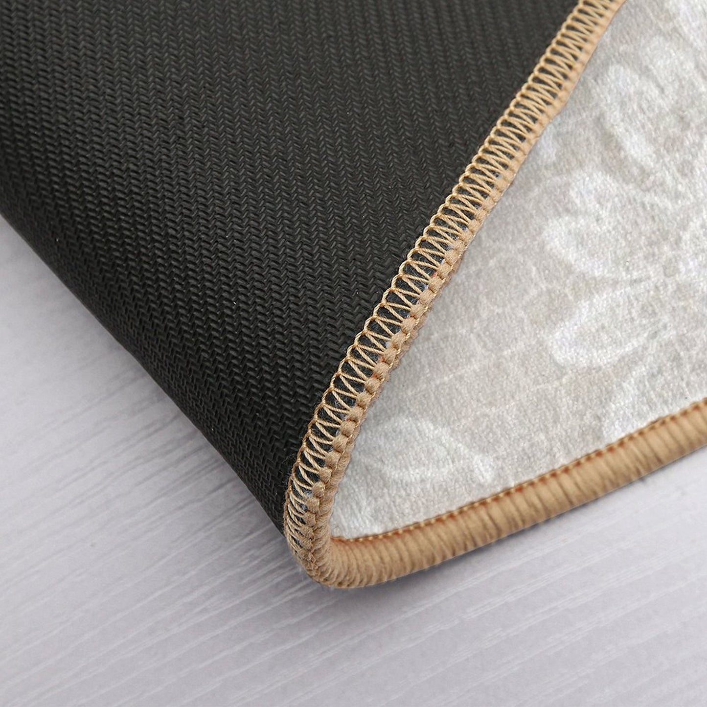 Lace on GreyPink  Pet-Safe Bath Mat