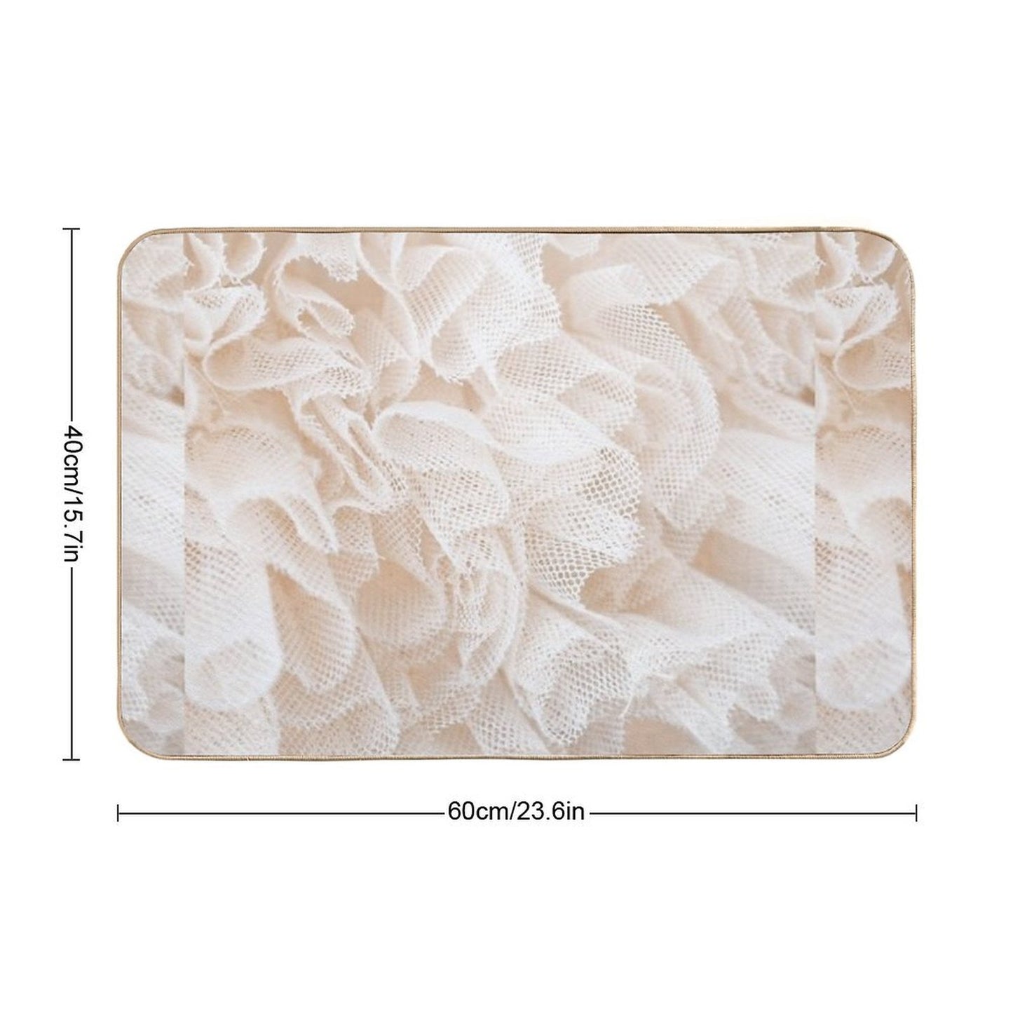Floaty Tulle  Repositionable Bath Mat