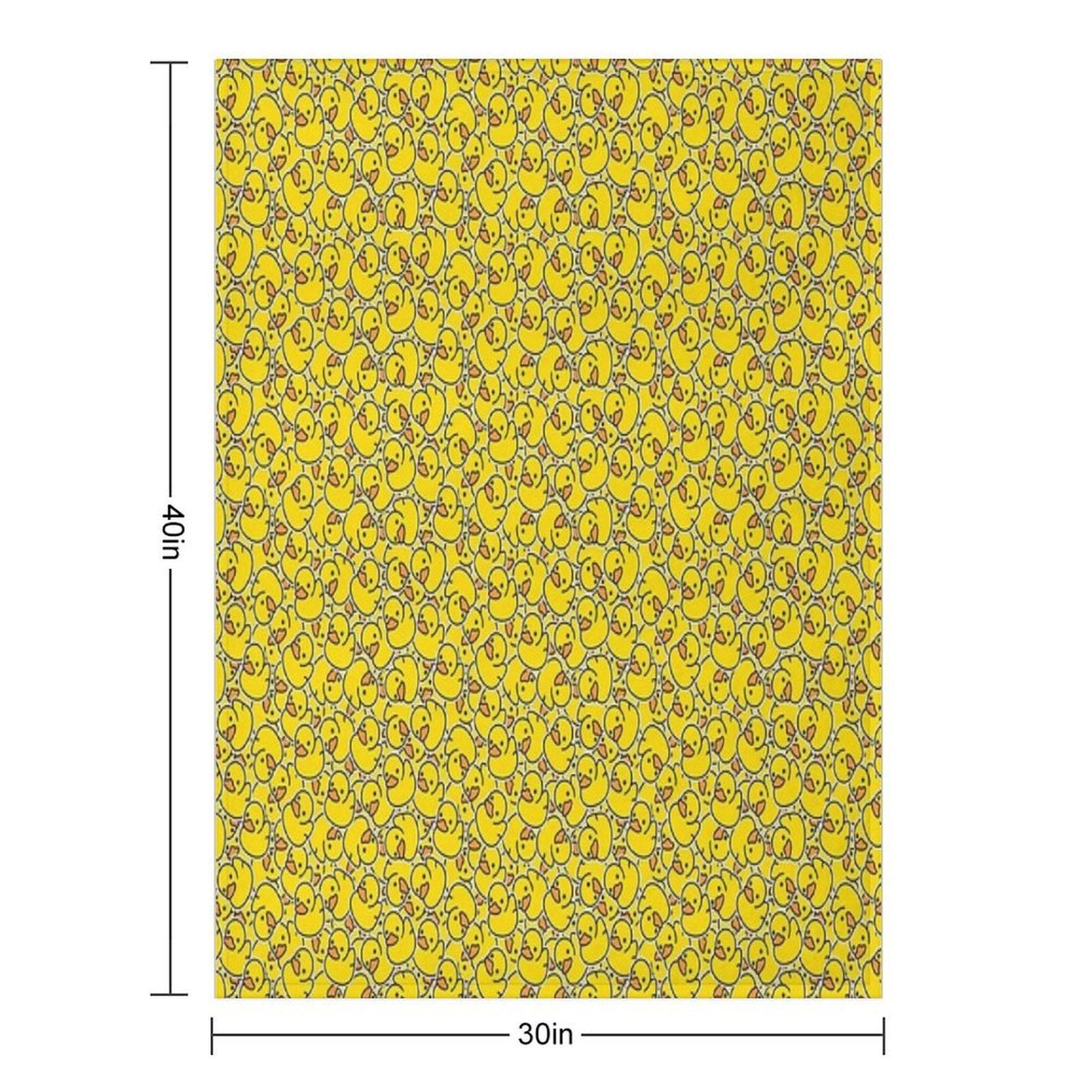 Yellow Classic Rubber Duck Versatility Throw Blanket