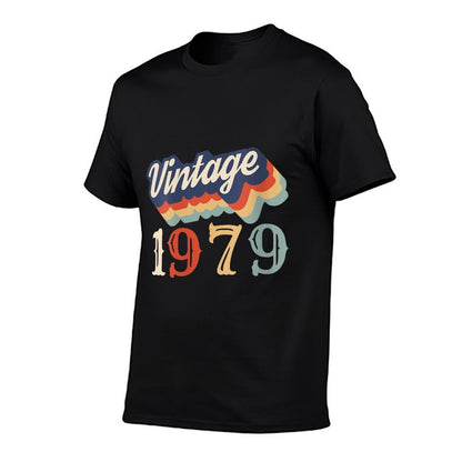 Womens 1979 Vintage 40th Birthday Gift  Oversized Silhouette T-Shirt