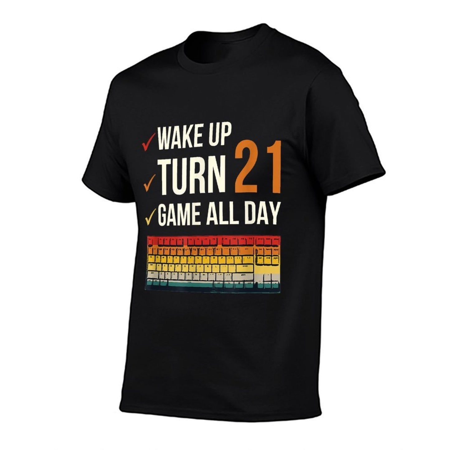 Game All Day Gamer 21 Years Old Gaming 21st Birthday  Trendy Pattern T-Shirt