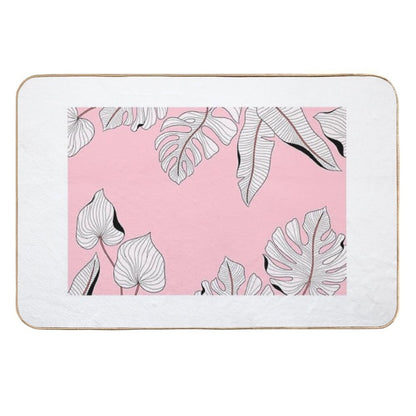 Stylish Floral Tropical Leaves Patterns  Versatile Bath Mat