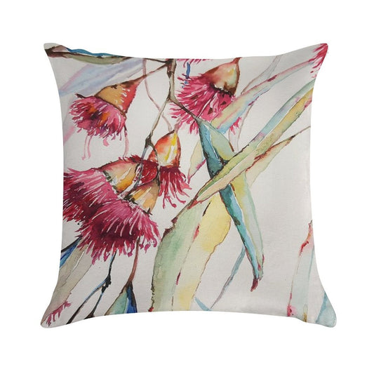 Gum Tree Watercolour Soft Ultra-Soft Texture Throw Pillow