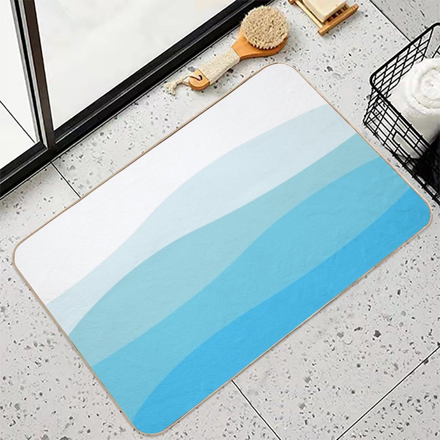 Ocean Waves  Versatile Bath Mat