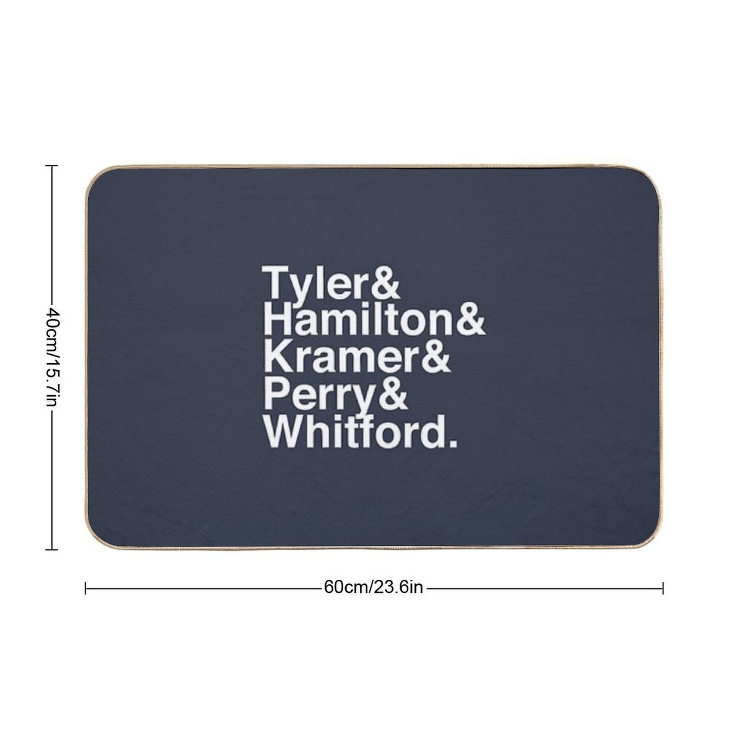 Aerosmith Band Members Typography Durable Bath Mat