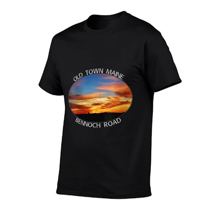 Womens Old Town, Maine Magic Hour Early Morning Twilight Sky  Breathable T-Shirt