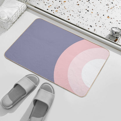 MAT - Pink Circle  Repositionable Bath Mat