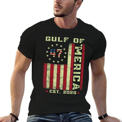 Gulf of 'Merica US Patriotic 2025 Stretchy T-Shirt