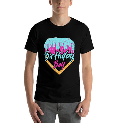 Baseball 10 Year Old Ice Cream Drip 10th Birthday Boy 10  Graphic-printed T-Shirt