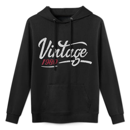 40th Birthday Gift Vintage 1980 Classic Men Women Moisture-Wicking Hoodie